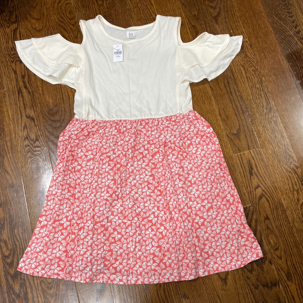 NWT GAP Cold Shoulder Cotton Dress